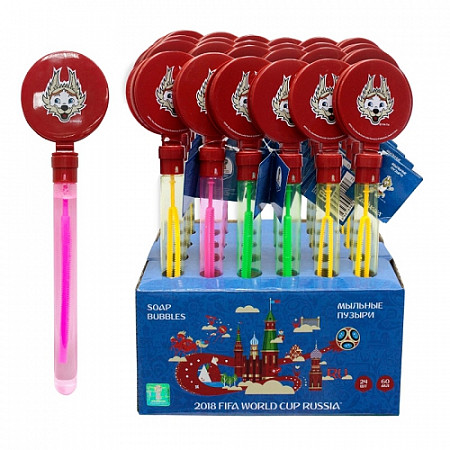 На картинке изображен Мыльные пузыри 1Toy Колба с трещоткой 60 мл 24шт Т11524 Мыльные пузыри 1Toy Колба с трещоткой 60 мл 24шт Т11524