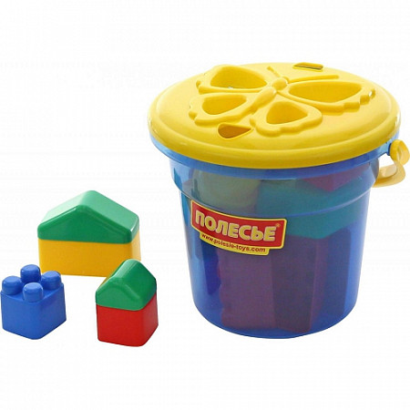 Конструктор Полесье Беби 22 элемента в ведре Макси 46864