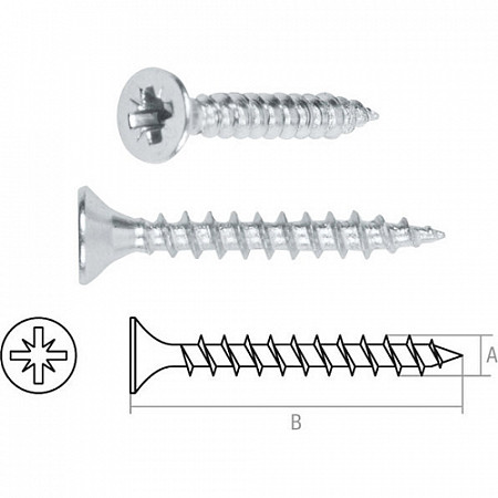 Шуруп Starfix 4,0х2,5 с м (500 штук) SMC1-57605-500