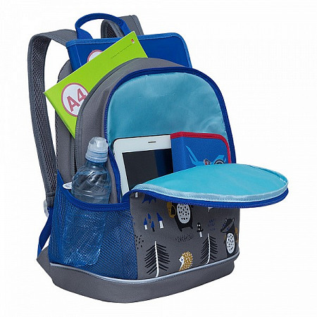 Рюкзак школьный GRIZZLY RG-163-7 /1 grey