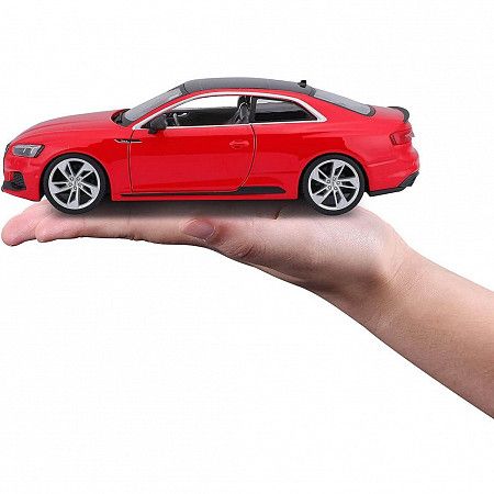 На картинке изображен Машинка Bburago 1:24 Audi RS 5 Coupe (2019) (18-21090) red Машинка Bburago 1:24 Audi RS 5 Coupe (2019) (18-21090) red