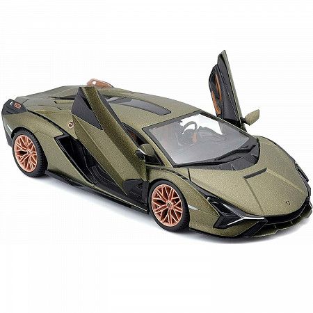 Машинка Bburago 1:24 Lamborghini Sián FKP 37 (18-21099) green