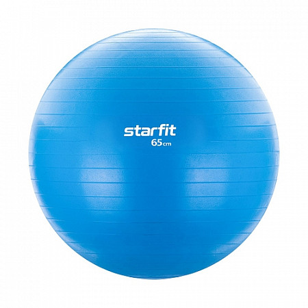 Мяч гимнастический, для фитнеса (фитбол) Starfit GB-104 65 см blue антивзрыв