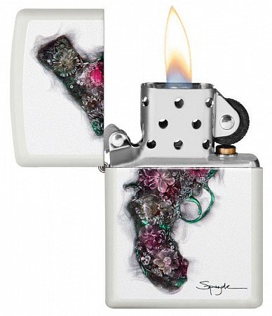 Зажигалка Zippo Spazuk Gun of Flowers 29894