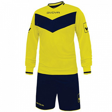 Футбольная форма Givova Kit Olimpia KITC44 yellow/blue