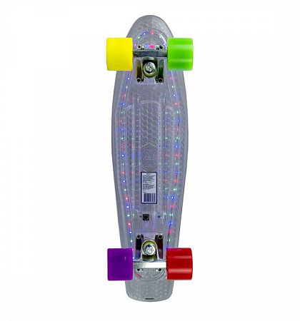 Penny board (пенни борд) Maxcity Plastic Board LED Small Multicolor