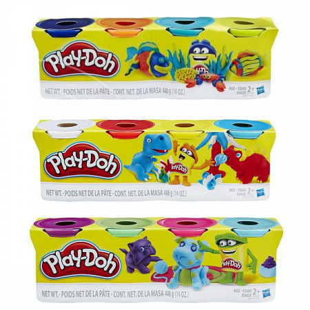 Игровой набор Play-Doh Пластилин для лепки из 4 шт. (B5517)