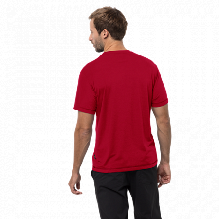 Футболка мужская Jack Wolfskin Crosstrail T Men ruby red