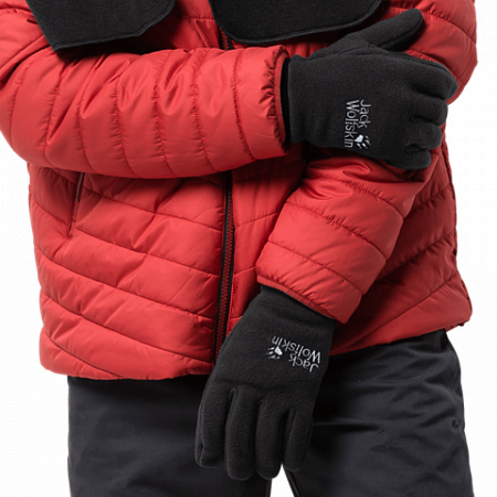 На картинке изображен Перчатки мужские Jack Wolfskin Vertigo Glove black Перчатки мужские Jack Wolfskin Vertigo Glove black