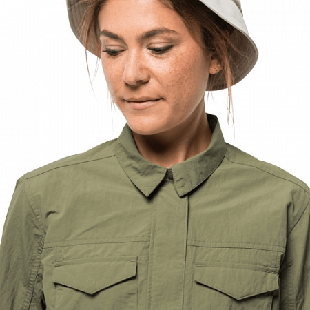 Куртка летняя женская Jack Wolfskin Lakeside Fieldjacket W khaki