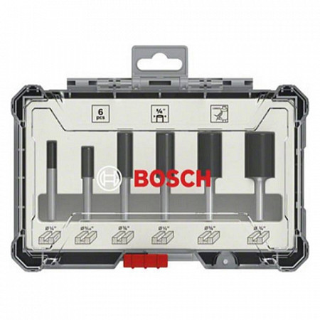 Набор пазовых фрез Bosch 1/4" 6 шт 2607017467