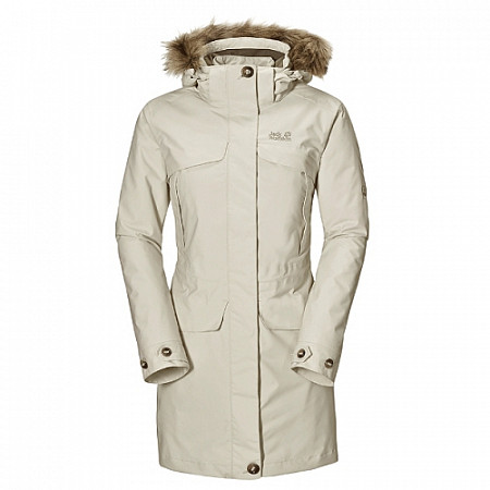 jack wolfskin white rock coat