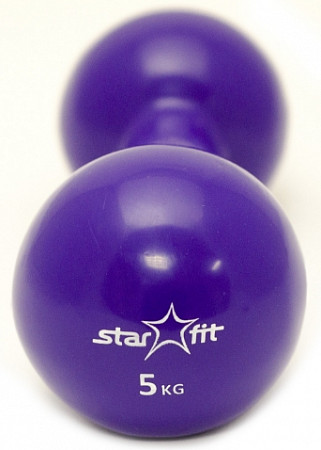 Гантель виниловая Starfit DB-102 5 кг purple