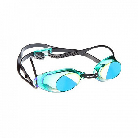 На картинке изображен Очки для плавания Mad Wave Liquid Racing Mirror blue Очки для плавания Mad Wave Liquid Racing Mirror blue