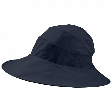 На картинке изображен Шляпа летняя женская Jack Wolfskin Supplex Atacama Hat Women midnight blue 1905832-1910 Шляпа летняя женская Jack Wolfskin Supplex Atacama Hat Women midnight blue 1905832-1910
