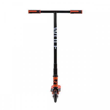 Самокат Novatrack Wolf EL 110P.WOLF.BOR9 Black/Orange