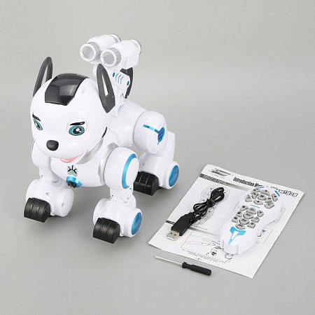На картинке изображен Радиоуправляемая интерактивная собака-робот Le Neng Toys K10 Радиоуправляемая интерактивная собака-робот Le Neng Toys K10