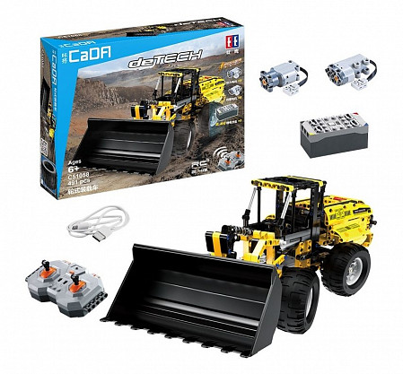 На картинке изображен Конструктор на радиоуправлении CaDa Погрузчик C51058W Конструктор на радиоуправлении CaDa Погрузчик C51058W