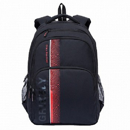 Рюкзак школьный GRIZZLY RU-934-5 /1 black/red