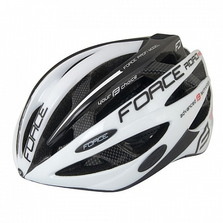 Велошлем Force Road Pro white/black