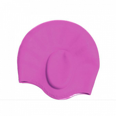 Шапочка для плавания силиконовая с выемками для ушей Bradex SF 0302 Pink