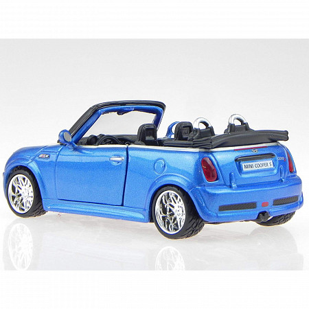 Коллекционная машина Bburago 1:32 MINI Cooper S Cabrio (18-43041) blue