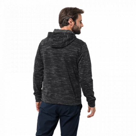 Джемпер мужский Jack Wolfskin Oceanside Hooded Jkt Men black