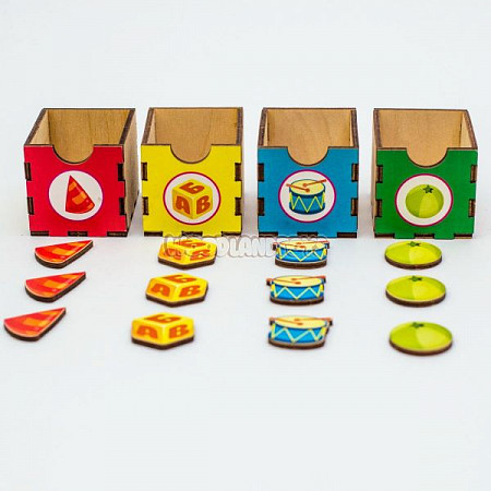 Комодик большой WoodLandToys Формы 4 119308