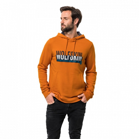 Пуловер мужский Jack Wolfskin Slogan Hoody M desert orange