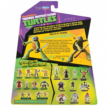 Фигурка Turtles Лео и Дон юные мутанты 90527