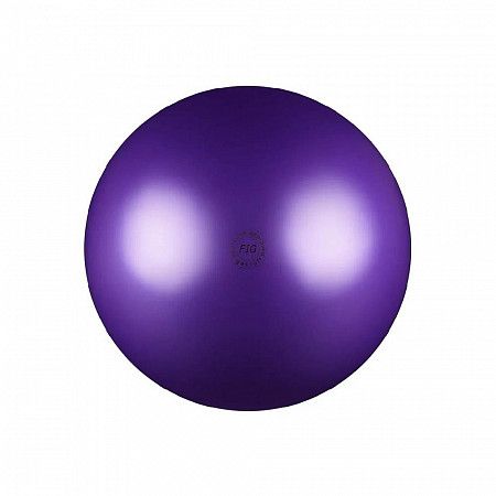 Мяч для художественной гимнастики Нужный спорт FIG металлик 19 см AB2801 purple