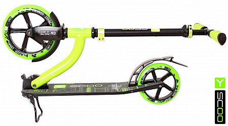 Самокат Y-Scoo RT 230 Slicker New Technology green