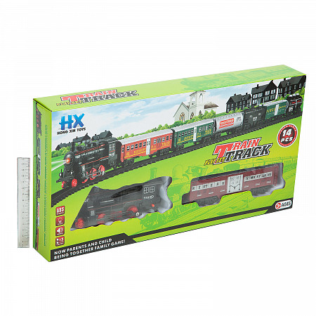 На картинке изображен Железная дорога Train Track HX2015-11/13/16 на батарейках Железная дорога Train Track HX2015-11/13/16 на батарейках