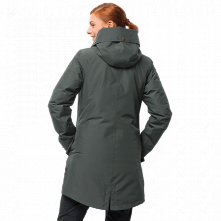 Пальто женское Jack Wolfskin Monterey Bay Coat greenish grey