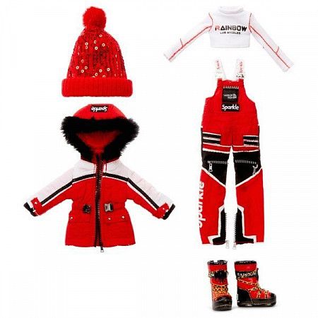 На картинке изображен Кукла Rainbow High "Руби Андерсон. Зимние каникулы" 574286EUC red Кукла Rainbow High "Руби Андерсон. Зимние каникулы" 574286EUC red