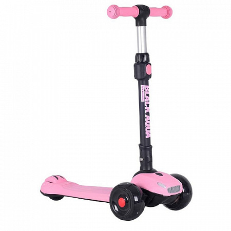 На картинке изображен Самокат Black Aqua S00468 светящиеся колеса pink Самокат Black Aqua S00468 светящиеся колеса pink