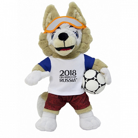 Мягкая игрушка 1Toy FIFA-2018 Волк "Забивака" Т11251 28 см