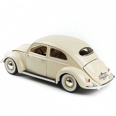 Машинка Bburago 1:18 Volkswagen Kafer-Beetle 1955 (18-12029) cream