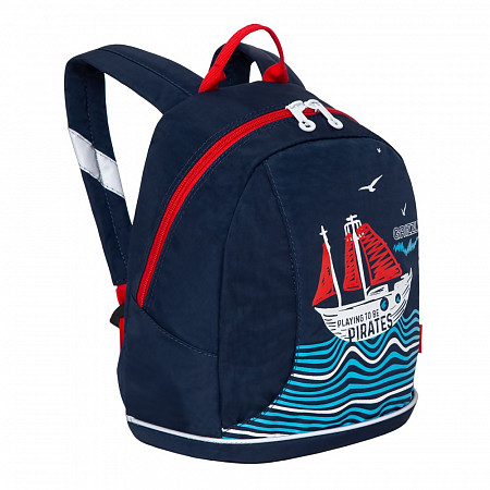 Рюкзак школьный GRIZZLY RK-078-3 /1 dark blue