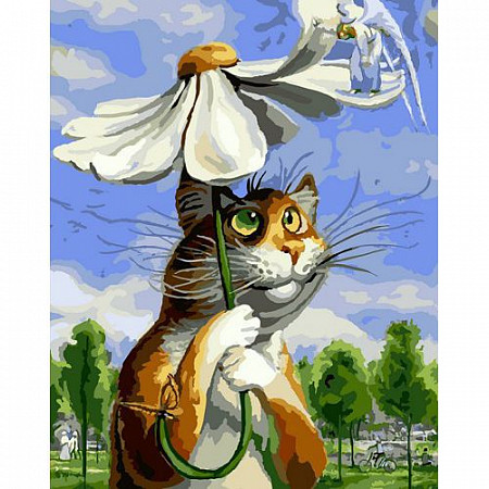 Картина по номерам Picasso Петербургские коты. Гадание на ромашке. PC4050302