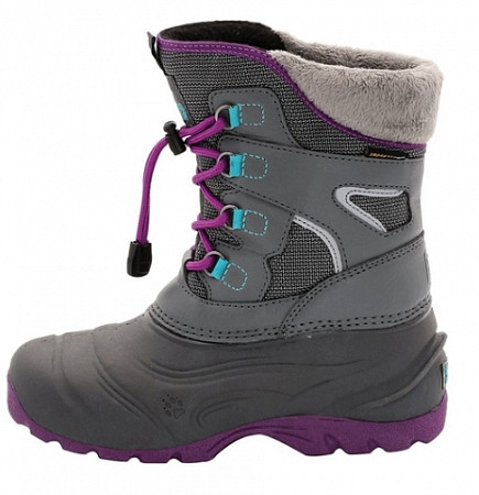 На картинке изображен Сапоги Jack Wolfskin Snow Fairy Texapore purple Сапоги Jack Wolfskin Snow Fairy Texapore purple