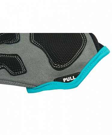 На картинке изображен Перчатки для фитнеса Starfit SU-117 Black/Grey/Blue Перчатки для фитнеса Starfit SU-117 Black/Grey/Blue