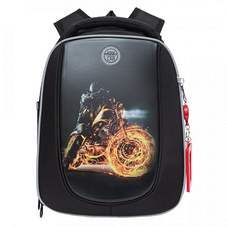 Рюкзак школьный GRIZZLY RAf-193-4 /1 black