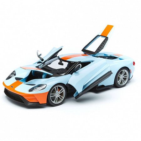 Машинка Maisto 1:18 2017 Ford GT (31384) blue/orange