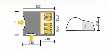 Палатка туристическая Talberg Campi 5 (TLT-060)