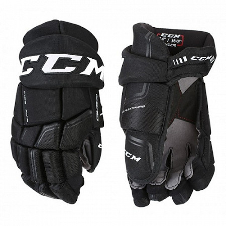 Перчатки хоккейные CCM Quicklite 270 Sr Black/Black