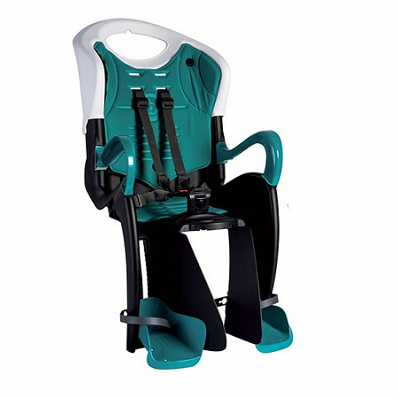Детское велокресло заднее Bellelli Tiger Relax B-Fix 01TGTRB0020T black/turquoise