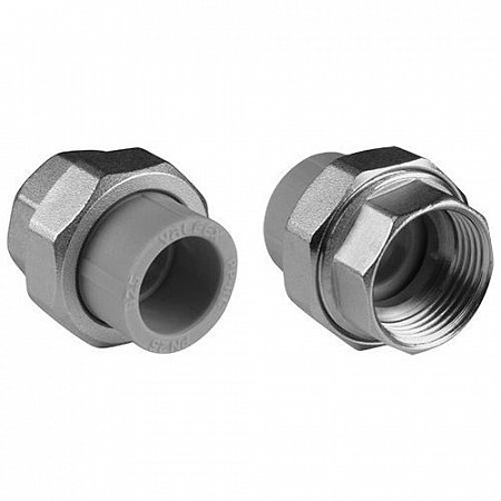 На картинке изображен Американка ПП внутренняя резьба 25х1 Valfex (Разборное соединение внутренняя резьба полипропиленовое) 10155225 г Американка ПП внутренняя резьба 25х1 Valfex (Разборное соединение внутренняя резьба полипропиленовое) 10155225 г