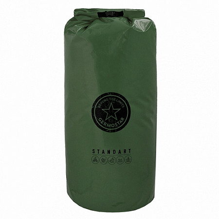На картинке изображен Гермомешок Germostar Standart 120 л 1SPV120KH khaki Гермомешок Germostar Standart 120 л 1SPV120KH khaki
