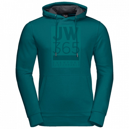 Пуловер мужский Jack Wolfskin 365 Hoody M dark spruce